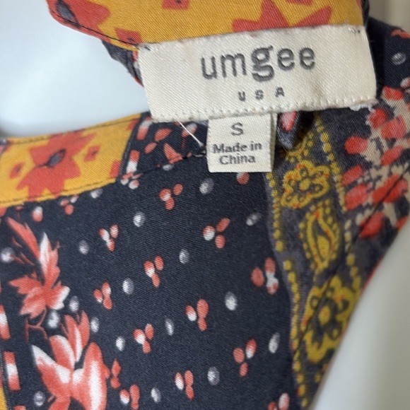 Umgee patchwork hippie Dress with Keyhole - Picture 5 of 7